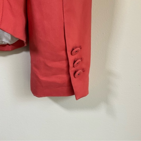 Le Chateau Two Button Women's Blazer  Scarlett Orange Size Small - Picture 5 of 10